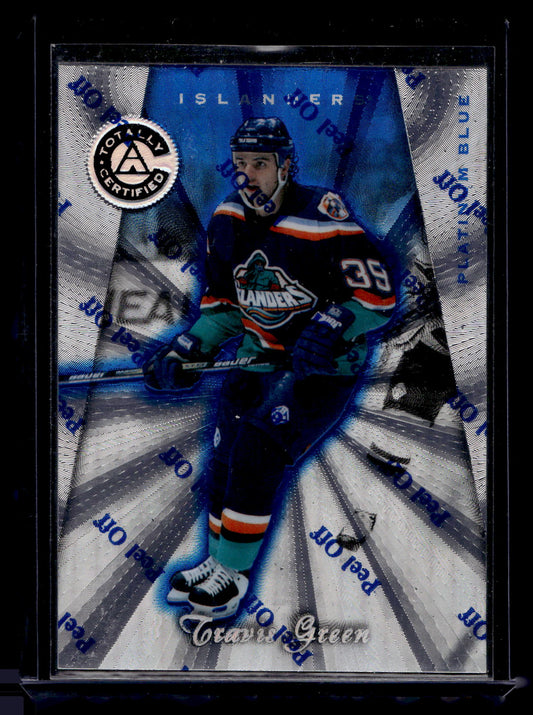1997-98 Pinnacle Totally Certified - Executive Master Set - Platinum Blue - Travis Green #123 XXXX/3099