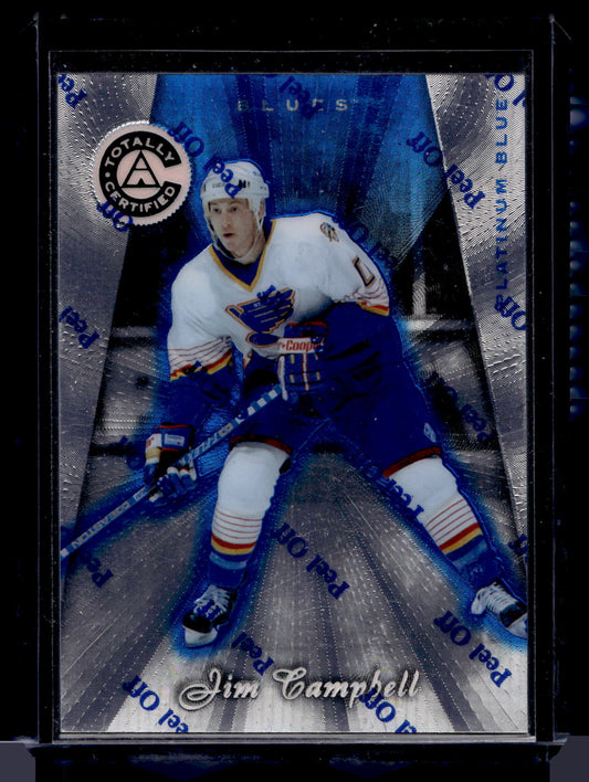 1997-98 Pinnacle Totally Certified - Executive Master Set - Platinum Blue - Jim Cambell #52 XXXX/3099