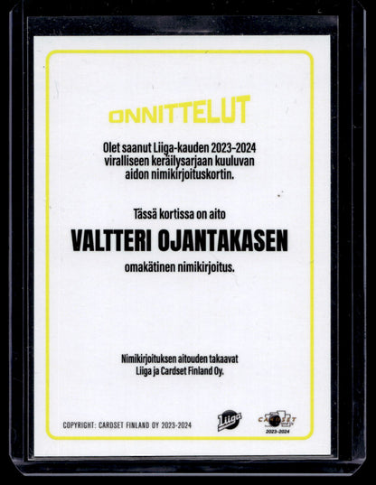 2023-24 Cardset Signature -  Valtteri Ojantakainen /100