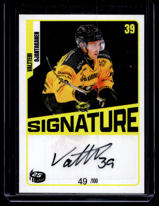 2023-24 Cardset Signature -  Valtteri Ojantakainen /100