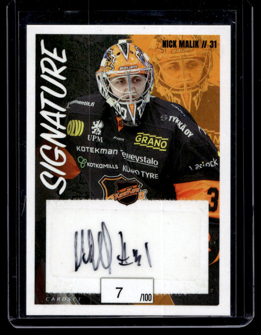 2022-23 Cardset Signature - Nick Malik /100