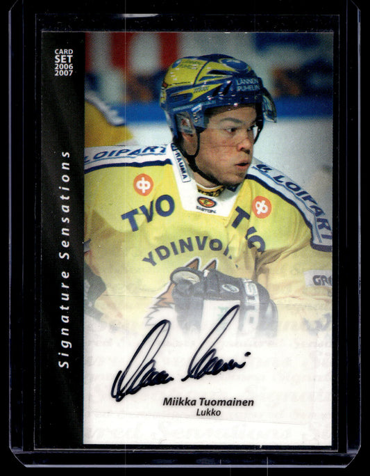 2006-07 Cardset Signature Sensations - Miikka Tuomainen /88