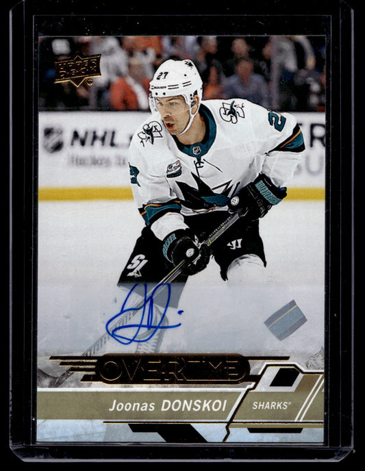 2018-19 Upper Deck Overtime - Gold Foil Autographs - Joonas Donskoi #131