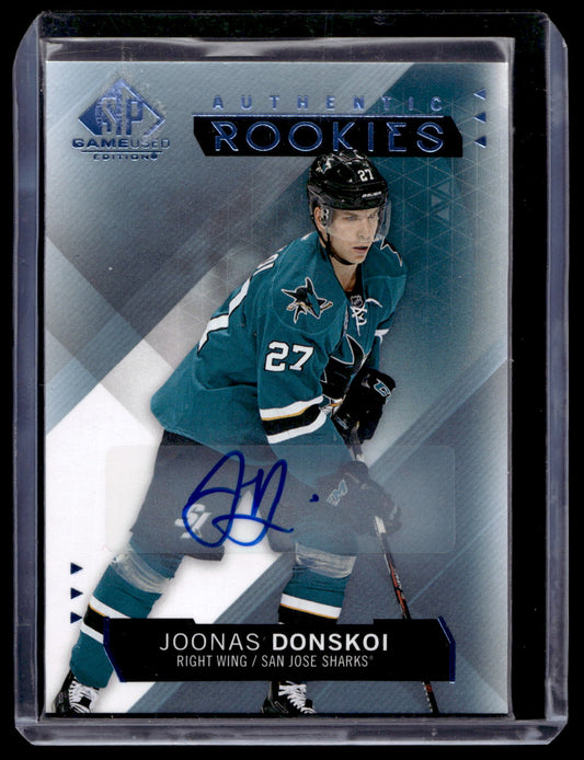 2015-16 Upper Deck SP Game-Used - Authentic Rookies Blue Autographs - Joonas Donskoi #133 RC