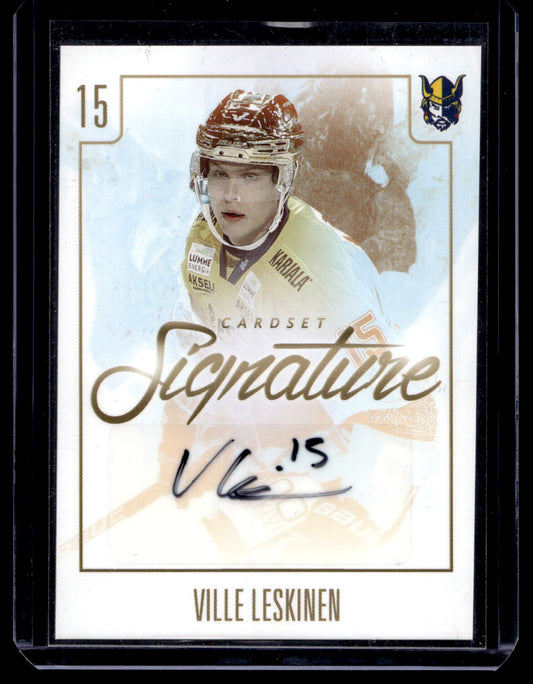 2017-18 Cardset Signature - Ville Leskinen /125