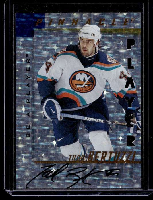 1997-98 Pinnacle Be A Player - Prismatic Die-Cut Autographs - Todd Bertuzzi #168 PR100