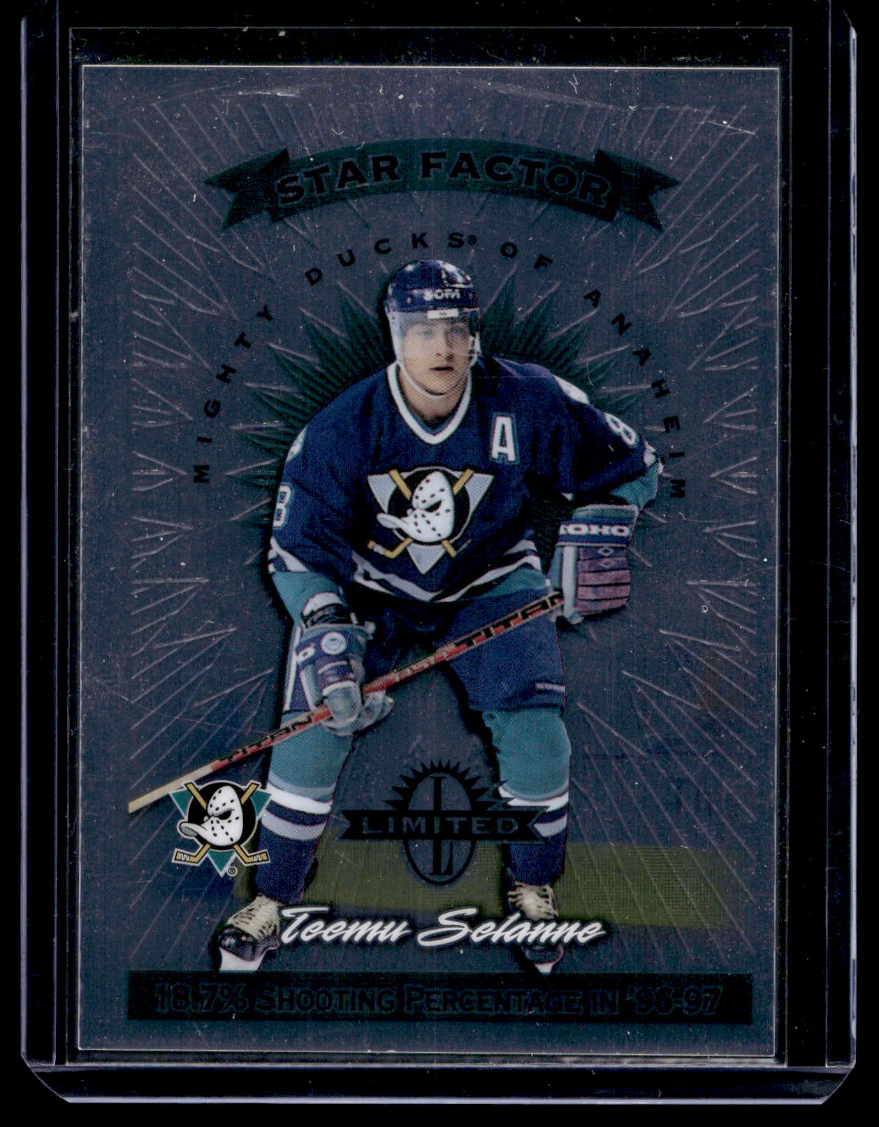 1997-98 Donruss Limited - Star Factor - Teemu Selanne #11