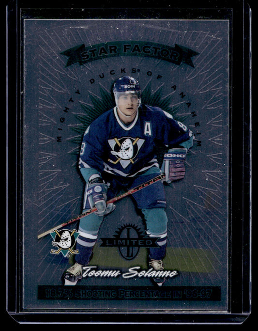 1997-98 Donruss Limited - Star Factor - Teemu Selanne #11