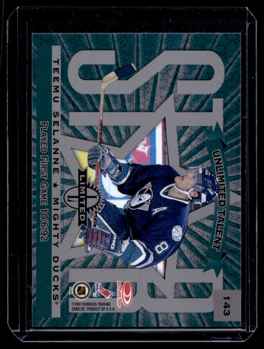 1997-98 Donruss Limited - Unlimited Potential/Unlimited Talent - Teemu Selanne / Jaroslav Svejkovsky #143 RY