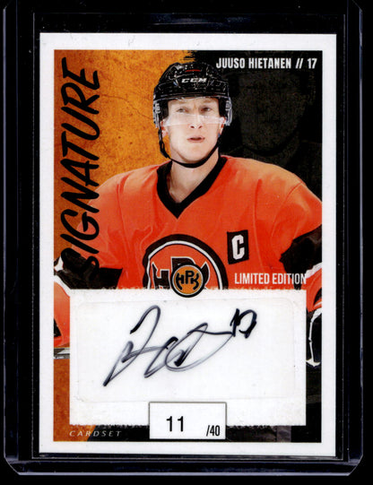 2022-23 Cardset Signature Limited Edition - Juuso Hietanen /40