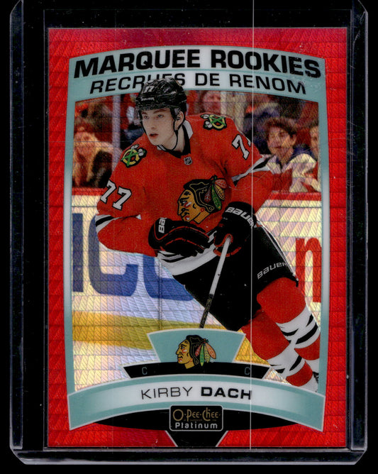 2019-20 Upper Deck O-Pee-Chee Platinum - Red Prism - Marquee Rookies - Kirby Dach #151 /199 RC