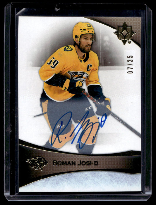 2022-23 Upper Deck Ultimate Collection - Gold Autographs - Roman Josi  #9 /35