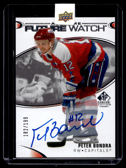 2020-21 Upper Deck SP Signature Edition Legends - All-Time Future Watch Autos - Peter Bondra #379 /199