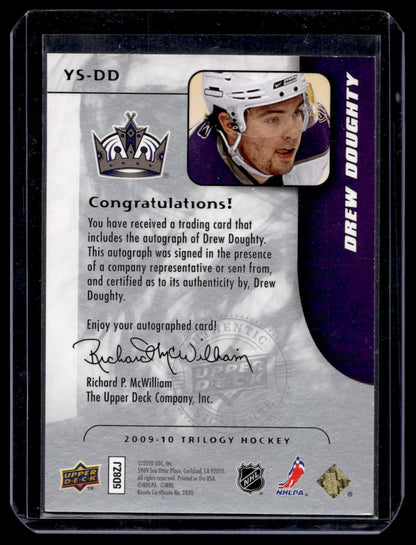 2009-10 Upper Deck Trilogy - Young Star Scripts - Drew Doughty #YS-DD