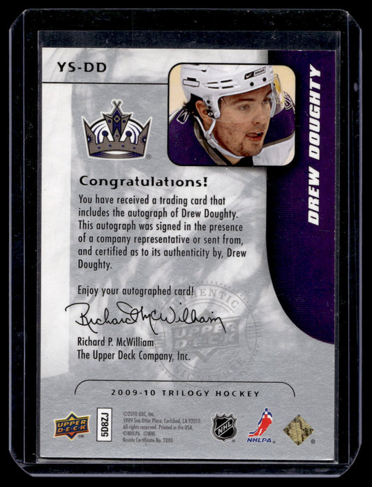 2009-10 Upper Deck Trilogy - Young Star Scripts - Drew Doughty #YS-DD