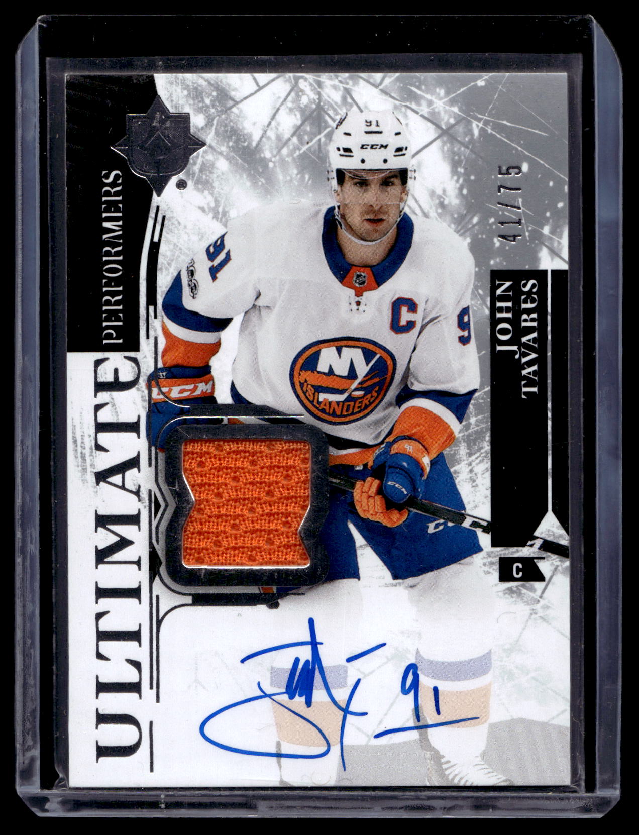 2017-18 Upper Deck Ultimate Collection - Signature Ultimate Performers Jersey - John Tavares #SUP-JT /75