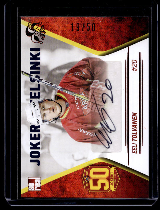 2017-18 Sereal Jokerit Autograph - Eeli Tolvanen #JOK-AUT-018 /50