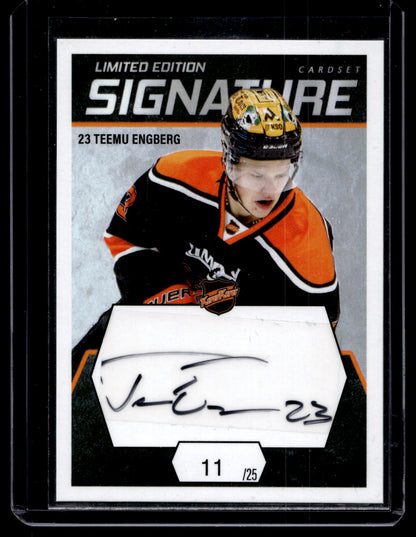 2021-22 Cardset Signature Limited Edition - Teemu Engberg /25