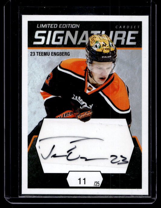 2021-22 Cardset Signature Limited Edition - Teemu Engberg /25