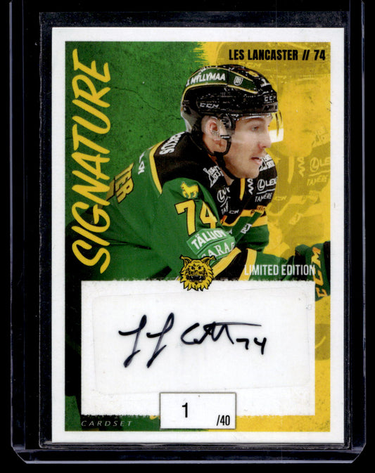 2022-23 Cardset Signature Limited Edition - Les Lancaster /40