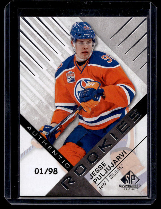 2016-17 Upper Deck SP Game Used -  Authentic Rookies - Jesse Puljujarvi  #139 /98 RC