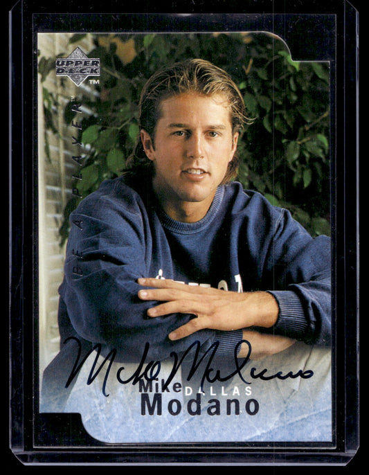 1995-96 Upper Deck Be a Player - Die-Cut Autographs - Mike Modano #S153