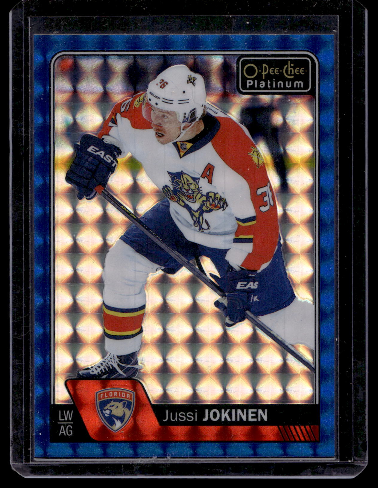 2016-17 Upper Deck O-Pee-Chee Platinum - Royal Blue Cubes - Jussi Jokinen #144 /99