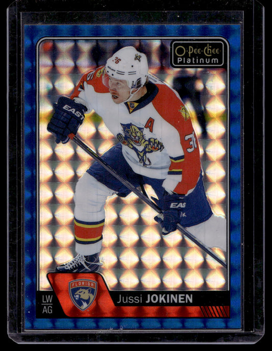 2016-17 Upper Deck O-Pee-Chee Platinum - Royal Blue Cubes - Jussi Jokinen #144 /99