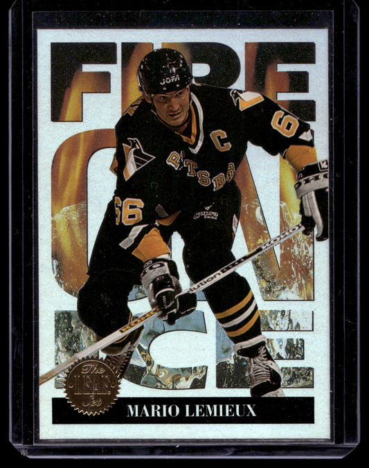 1994-95 Leaf - Fire on Ice - Mario Lemieux #9
