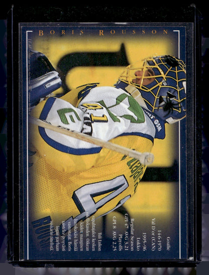 1996-97 Sisu Redline Silver Signature Edition - Boris Rousson
