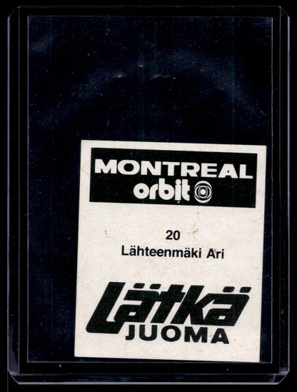 1980 Mallasjuoma Lätkäjuoma - Ari Lahteenmaki #20