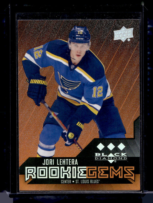 2014-15 Upper Deck Black Diamond - Orange -  Rookie Gems - Jori Lehtera #198 RC