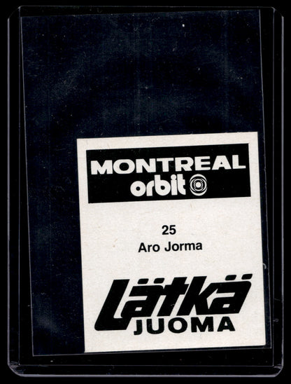 1980 Mallasjuoma Lätkäjuoma - Jorma Aro #25
