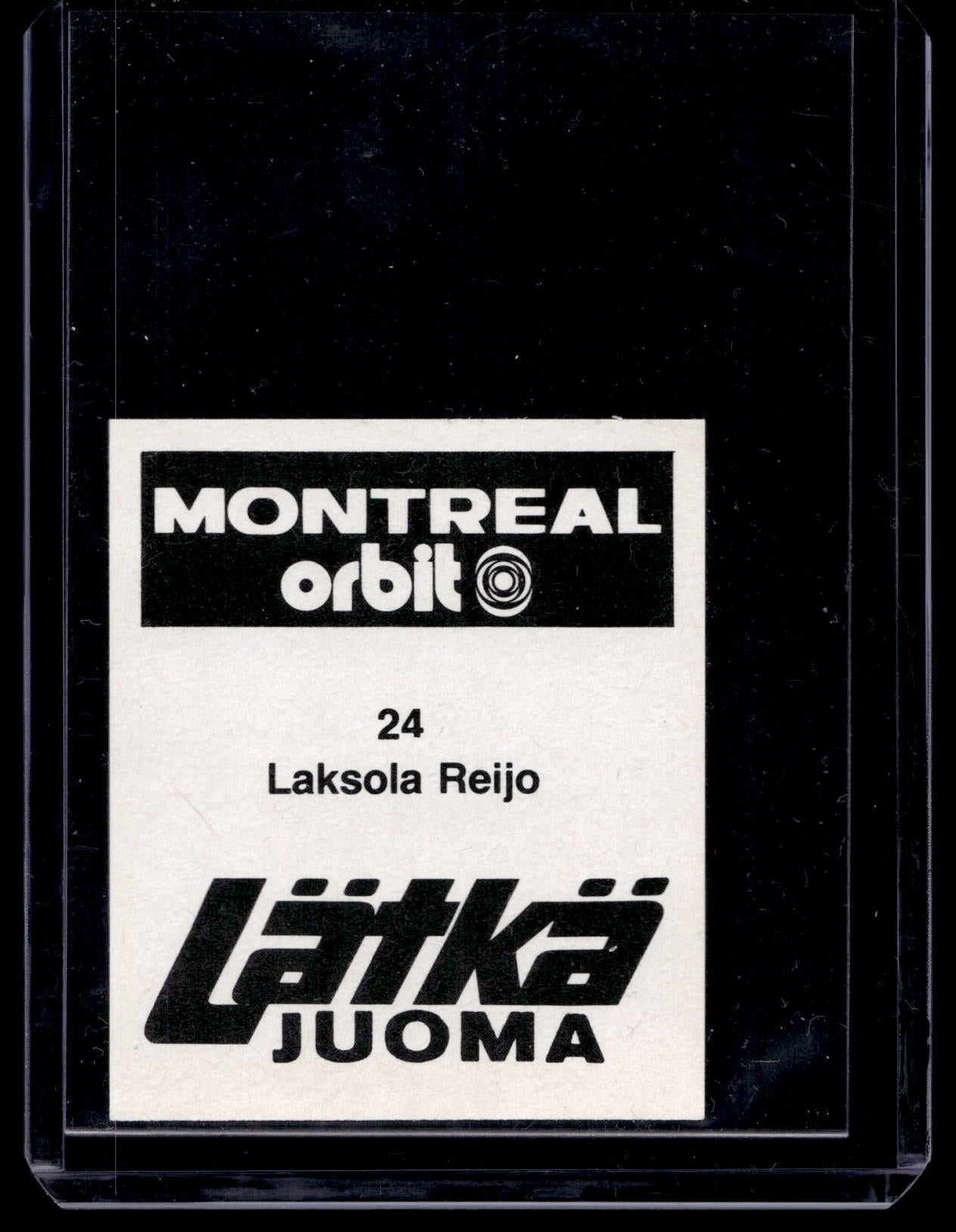 1980 Mallasjuoma Lätkäjuoma - Reijo Laksola #24