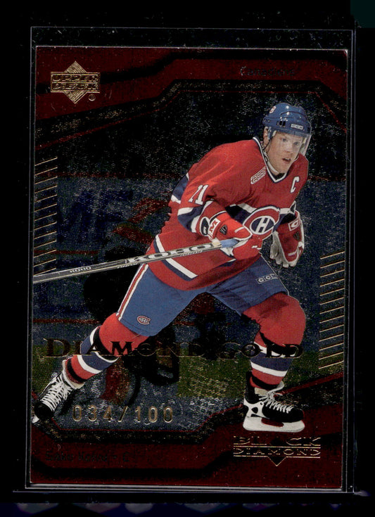 2000-01 Upper Deck Black Diamond - Diamond Gold - Saku Koivu #31 /100