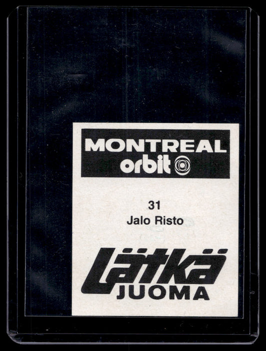 1980 Mallasjuoma Lätkäjuoma - Risto Jalo #31