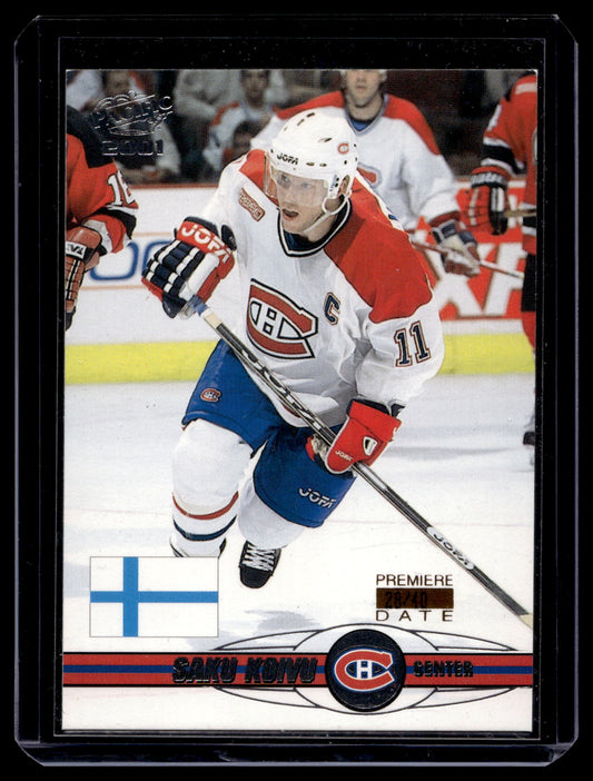 2000-01 Pacific - Premiere Date - Saku Koivu #439 /40