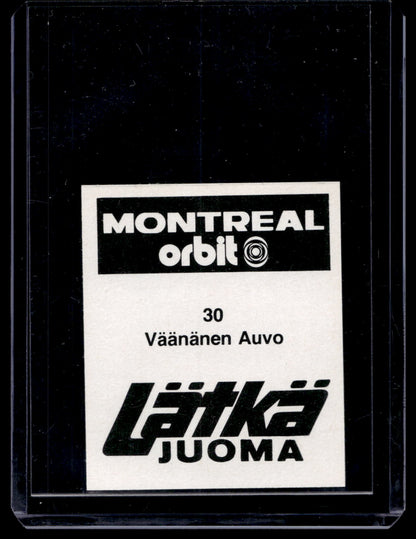 1980 Mallasjuoma Lätkäjuoma - Auvo Vaananen #30