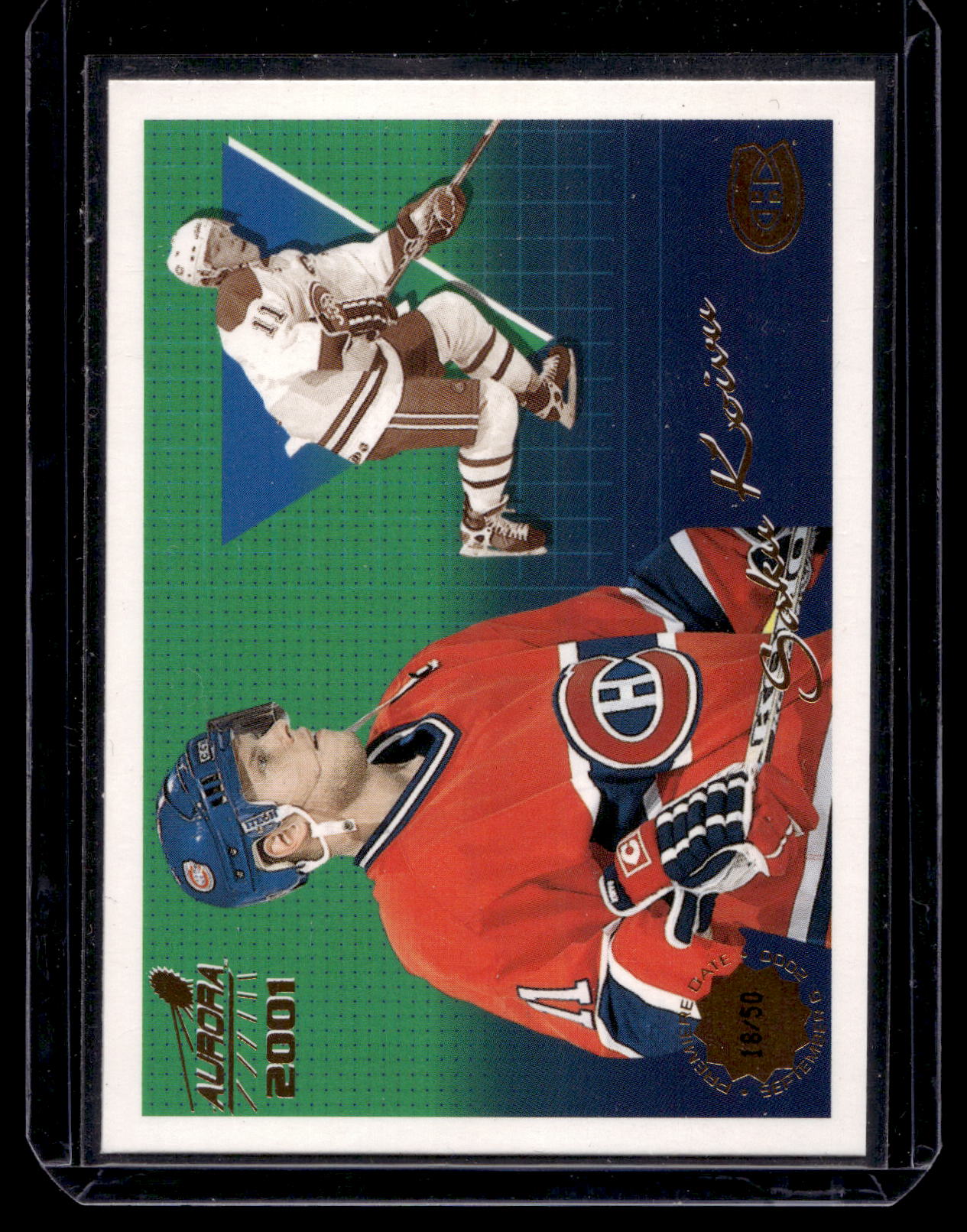 2000-01 Pacific Aurora - Premiere Date - Saku Koivu #72 /50