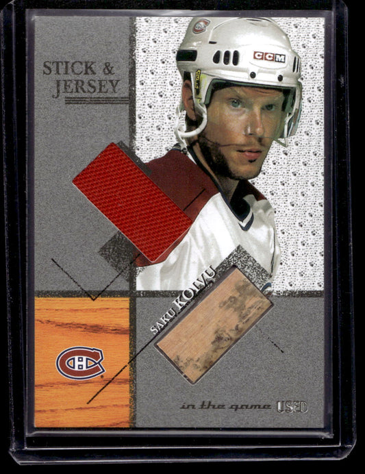 2003-04 In the Game-Used Signature Series - Stick & Jersey - Saku Koivu #SJ-17