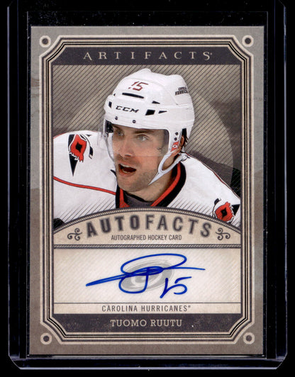 2013-14 Upper Deck Artifacts - Autofacts - Tuomo Ruutu #A-TR
