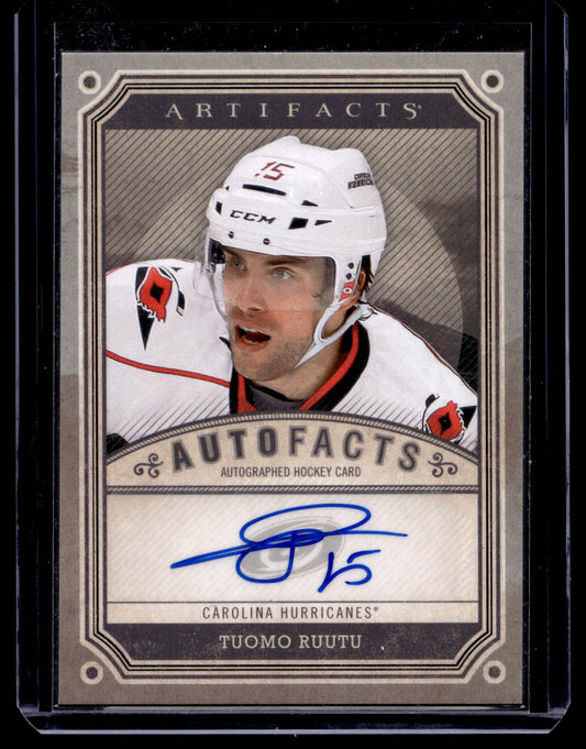 2013-14 Upper Deck Artifacts - Autofacts - Tuomo Ruutu #A-TR