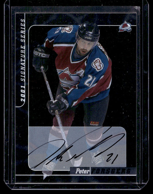 2000-01 In the Game Be A Player Signature Series - Autographs - Peter Forsberg #110