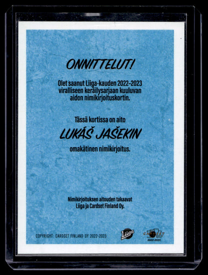 2022-23 Cardset Signature Limited Edition - Lukáš Jašek /40