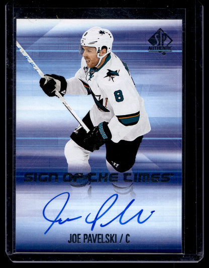 2015-16 Upper Deck SP Authentic - Sign of the Times - Joe Pavelski #SOTT-JP