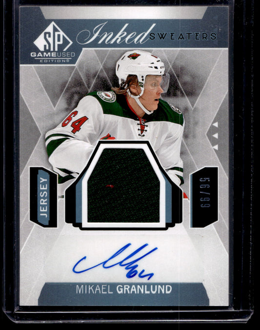 2015-16 SP Game-Used - Inked Sweaters - Mikael Granlund #IS-MG /99