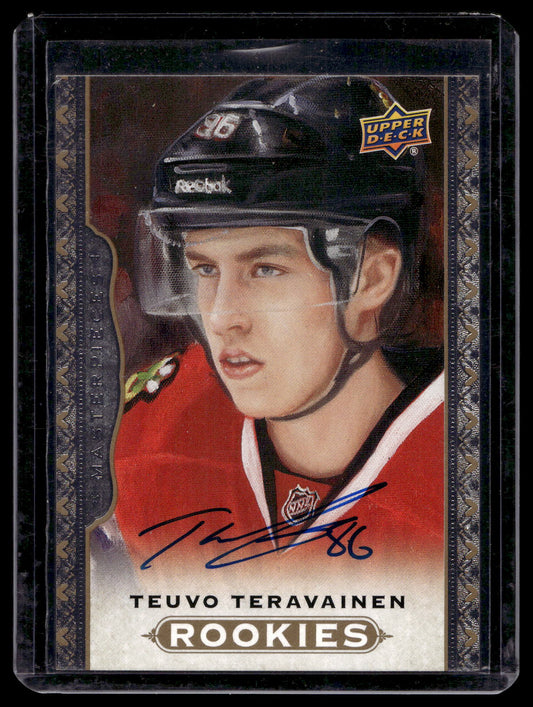 2014-15 Upper Deck Masterpieces - Rookie Autographs - Teuvo Teravainen #166 RC