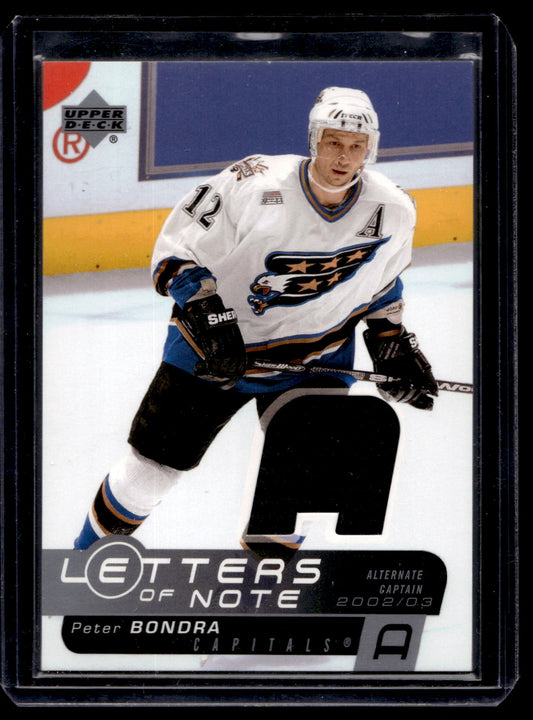 2002-03 Upper Deck - Letters of Note - Peter Bondra #LN-PB