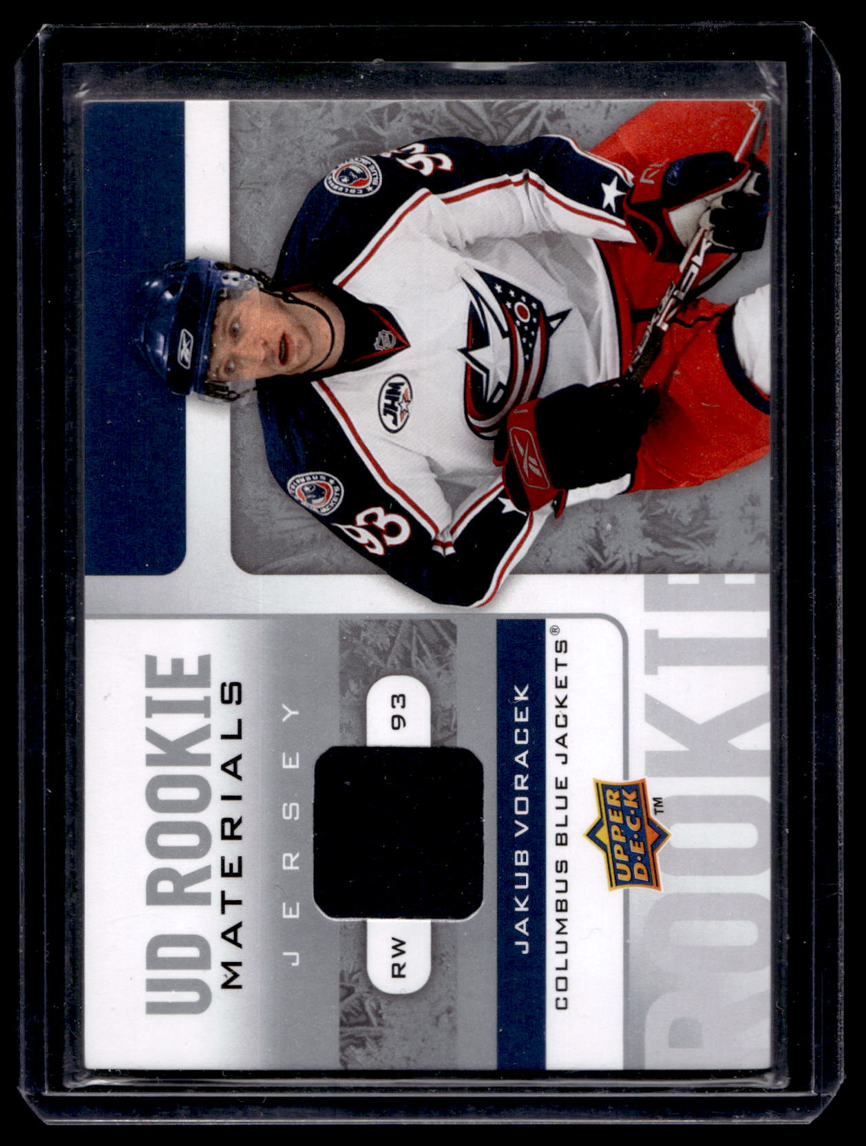 2008-09 Upper Deck - UD Rookie Materials - Jakub Voracek #RM-JV RY
