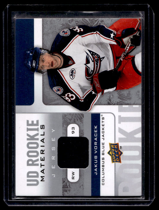 2008-09 Upper Deck - UD Rookie Materials - Jakub Voracek #RM-JV RY